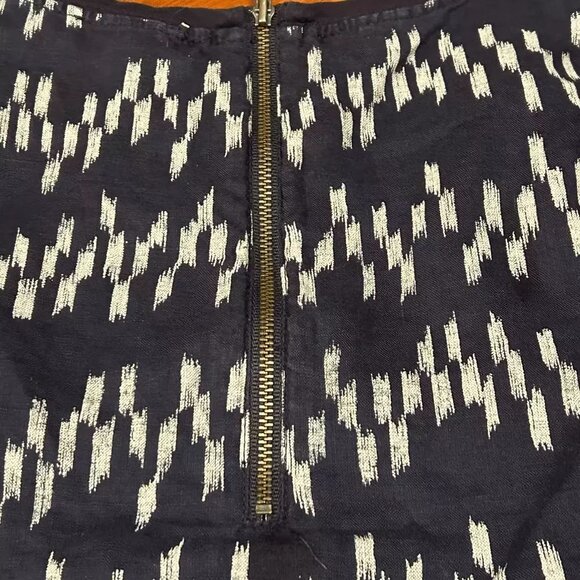 J Crew blue linen blend sleeveless top - Picture 3 of 4